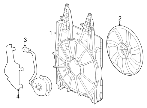 2024 Honda Pilot A/C Condenser Fan Diagram