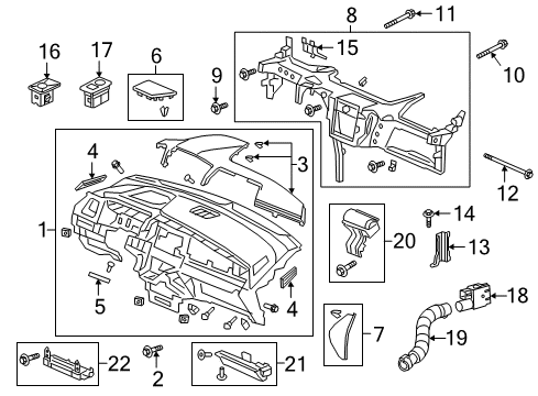 2022 Honda Odyssey W-HEADLIGHT ASSY-, R Diagram for 33100-THR-A32