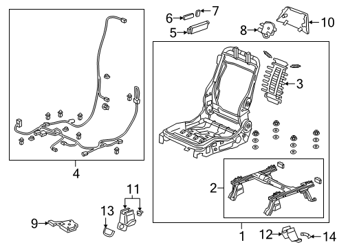 2023 Honda Passport Tracks & Components Diagram 2