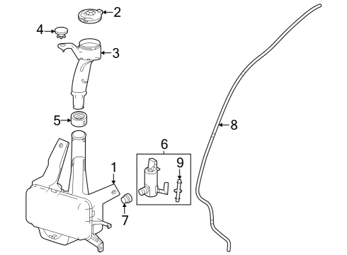 2024 Honda Accord SET PUMP WASHER Diagram for 76846-30A-A01