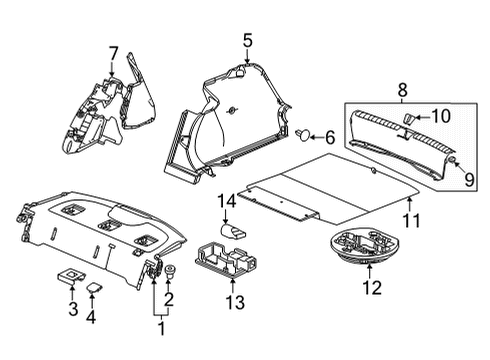 2022 Honda Civic Bulbs Diagram 1