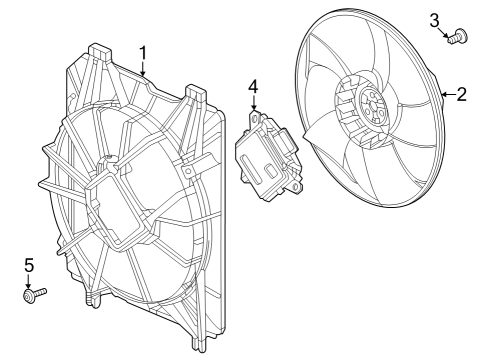 2023 Honda CR-V Hybrid Cooling System, Radiator, Water Pump, Cooling Fan Diagram 2