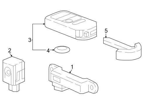 2024 Honda CR-V FOB ASSY- (DRIVER 1) Diagram for 72147-3A0-A01