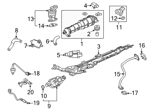 2022 Honda HR-V Emission Components Diagram 2