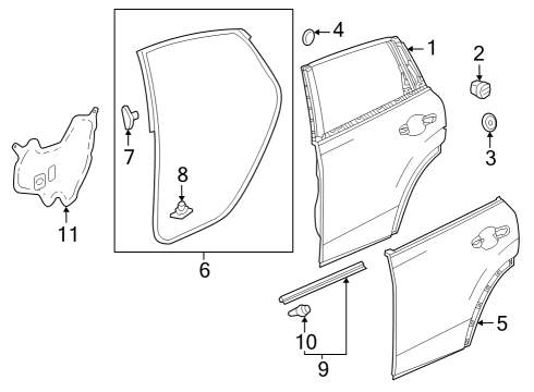 2023 Honda HR-V Door & Components Diagram 2