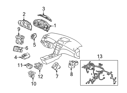 Garnish *NH167L* Diagram for 77315-SJA-A01ZA