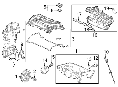 2023 Honda CR-V RUBBER ASSY Diagram for 50820-3D4-A52