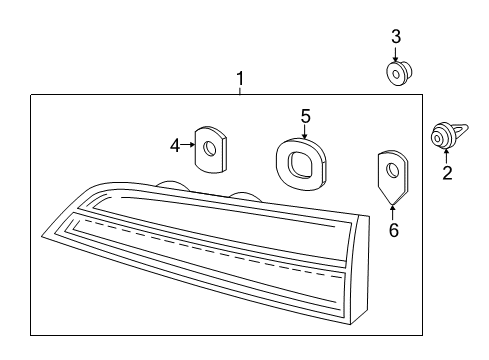 2022 Honda Pilot Tail Lamps Diagram 1