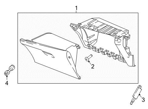 2022 Honda CR-V Hybrid Glove Box Diagram