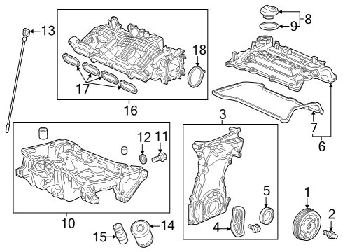 2023 Honda Accord PULLEY COMP CRANKSHA Diagram for 13810-6NA-A01