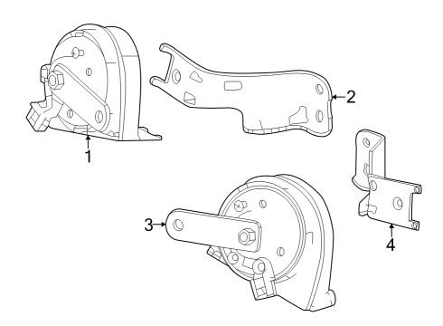 2024 Honda Accord HORN ASSY Diagram for 38150-30A-A01