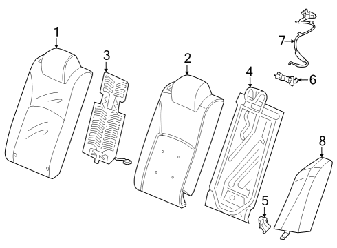 2023 Honda Accord TRIM COVER L*NH900L* Diagram for 82521-30A-A11ZA