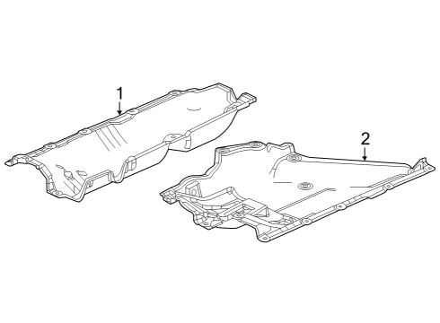 2023 Honda HR-V Lower Shield - Pillars, Rocker & Floor Diagram 1