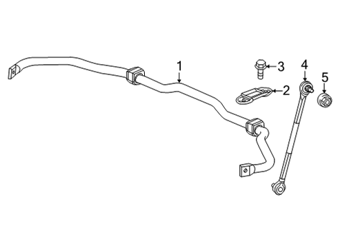 2022 Honda Civic Stabilizer Bar & Components - Front Diagram 1