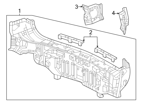 2023 Honda CR-V Hybrid Rear Body Diagram