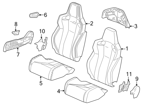 2023 Honda Civic PAD, R- FR Diagram for 81137-T60-A01