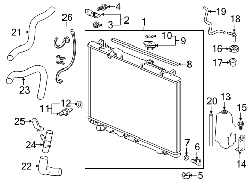 2022 Honda Passport ELECTRONIC CONTROL U Diagram for 37820-RLV-B43