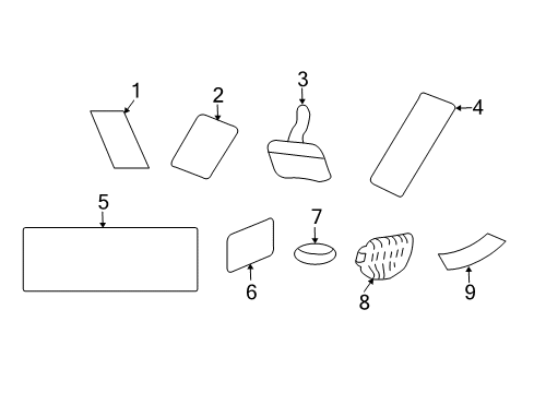 2022 Honda Pilot Information Labels Diagram