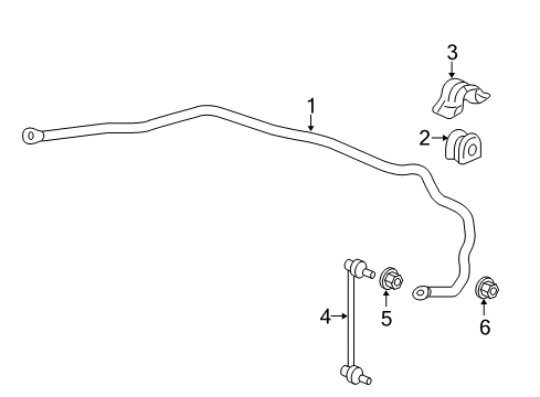 2022 Honda HR-V Stabilizer Bar & Components - Front Diagram