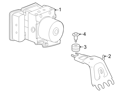 2023 Honda Pilot MODULATOR ASSY-, VSA Diagram for 57100-T90-A01