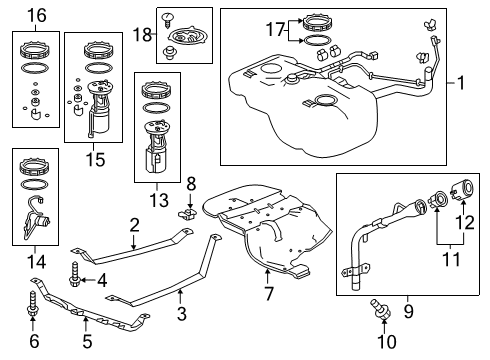 2019 Honda Passport KIT Diagram for 06160-TG7-A12