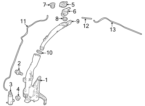 2023 Honda Civic TUBE (1070) Diagram for 76828-TNY-E01