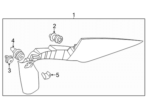 2022 Honda Civic Interior Trim - Quarter Panels Diagram 1