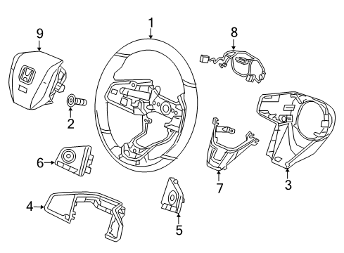 2022 Honda CR-V GRIP COMP *NH930L* Diagram for 78501-TLB-E01ZB