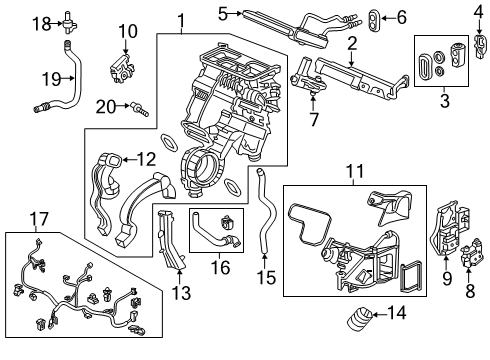 2022 Honda Passport CONT *NH900L* Diagram for 79600-TGS-A54ZA