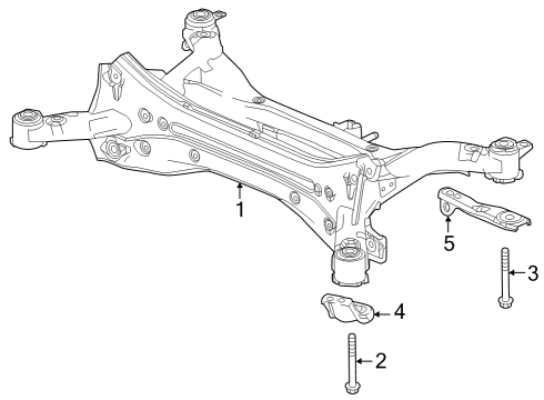 2023 Honda CR-V Hybrid Suspension Mounting - Rear Diagram 2