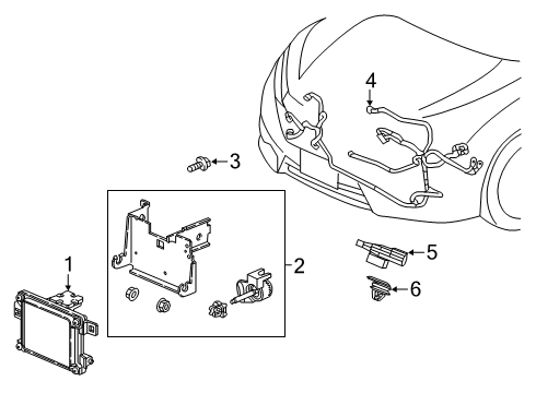 Wire Harn,FR End Diagram for 32130-TBA-A30