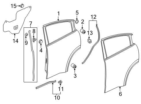 2022 Honda HR-V Door & Components Diagram 2