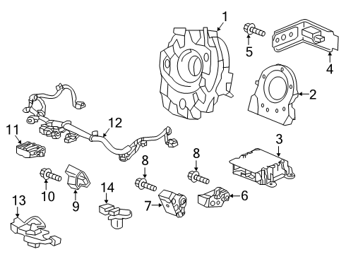 2022 Honda HR-V Air Bag Components Diagram 2