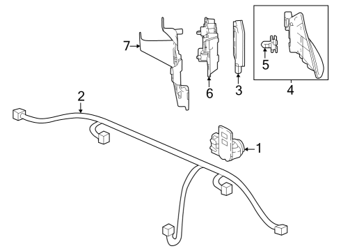 2023 Honda Accord SENSOR ASSY P*B640M* Diagram for 39680-T00-D21YR