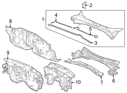 2023 Honda HR-V Cowl Diagram