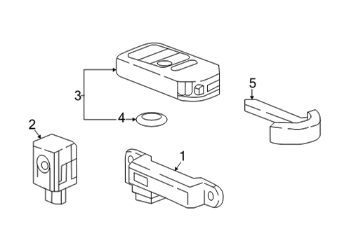 2022 Honda Civic BUZZER ASSY-, SMART Diagram for 74940-T00-Z01