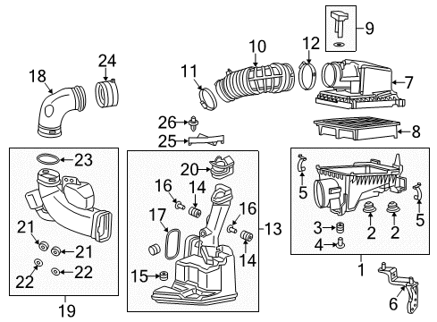 Tube B, Air Inlet Diagram for 17253-RX0-X00