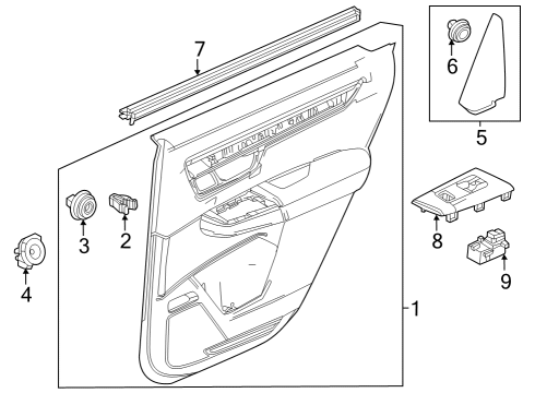 2023 Honda CR-V WEATHERSTRIP, R- RR Diagram for 72835-3A0-A01