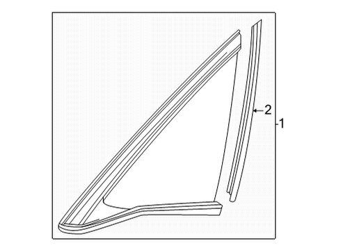 2023 Honda Civic SEAL, L- FR Diagram for 73850-T43-J01