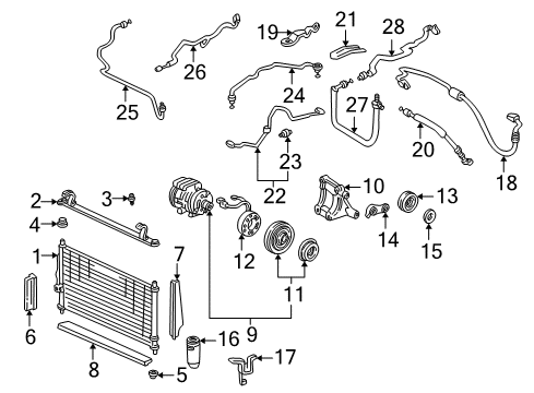 Hose Discharge Diagram for 80315-ST7-A11