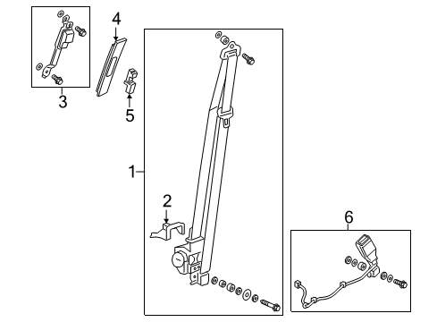 2024 Honda Odyssey OTR ST, R- *NH900L* Diagram for 04814-THR-A00ZC