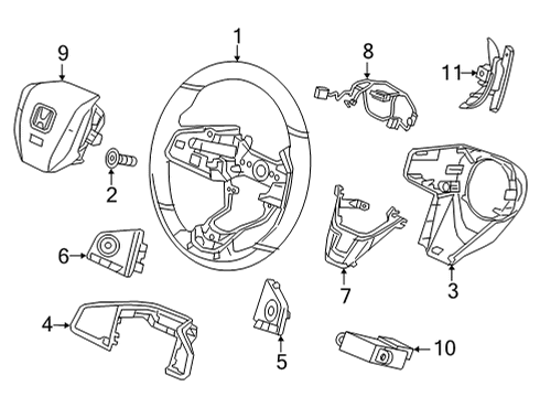 2022 Honda CR-V GRIP COMP *NH900L* Diagram for 78501-TLB-G01ZB