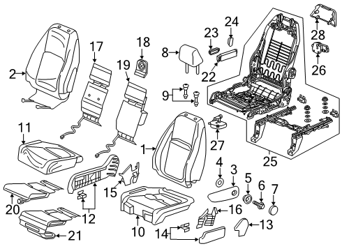 2023 Honda Odyssey ARMREST, R- *R183L* Diagram for 81180-THR-L41ZE