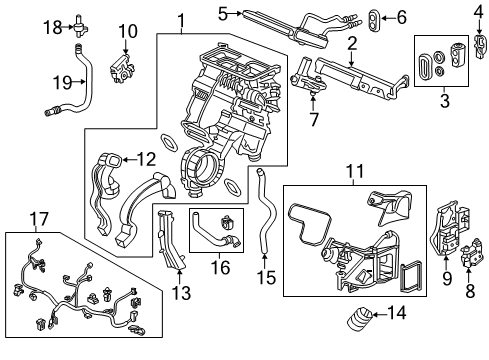 2022 Honda Pilot Auxiliary Heater & A/C Diagram 2