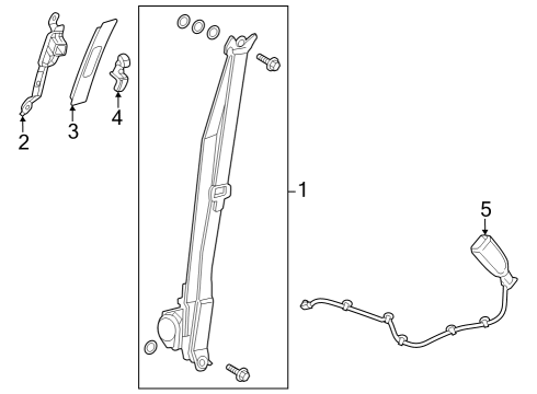 2024 Honda Pilot OTR ST, L- *NH882L* Diagram for 04818-T90-A00ZB