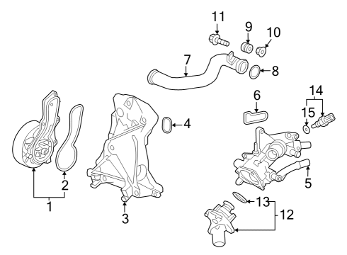 2024 Honda HR-V PIPE, CONNECTING Diagram for 19505-64S-A00