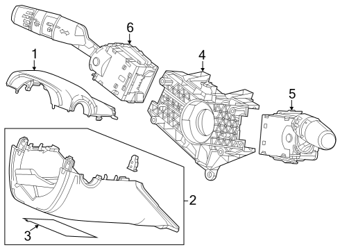 2024 Honda Accord CVR, COLUMN *NH900L* Diagram for 77360-30A-A01ZA