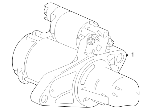 2023 Honda Pilot STARTER MOTOR ASSY Diagram for 31200-6FB-A01