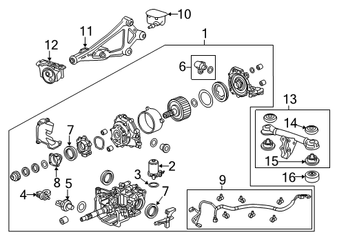 2022 Honda HR-V Axle & Differential - Rear Diagram 2