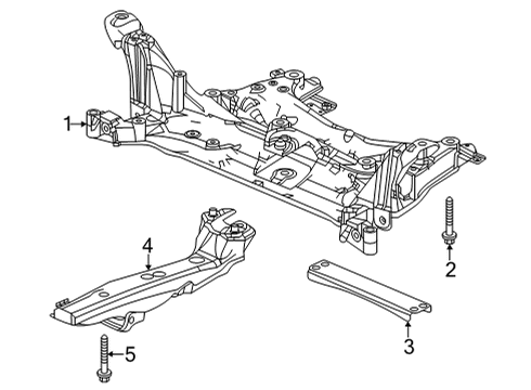 2023 Honda Civic Suspension Mounting - Front Diagram 2